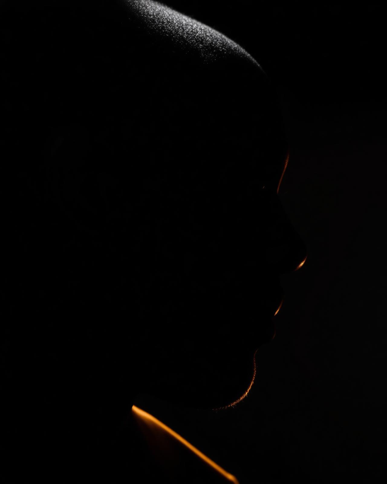 Portrait in shadow
